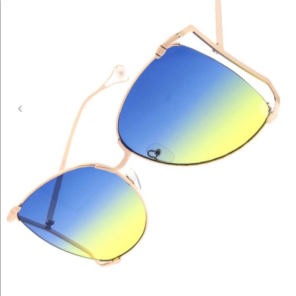 Sunglasses Pearl Blue, Green, Yellow